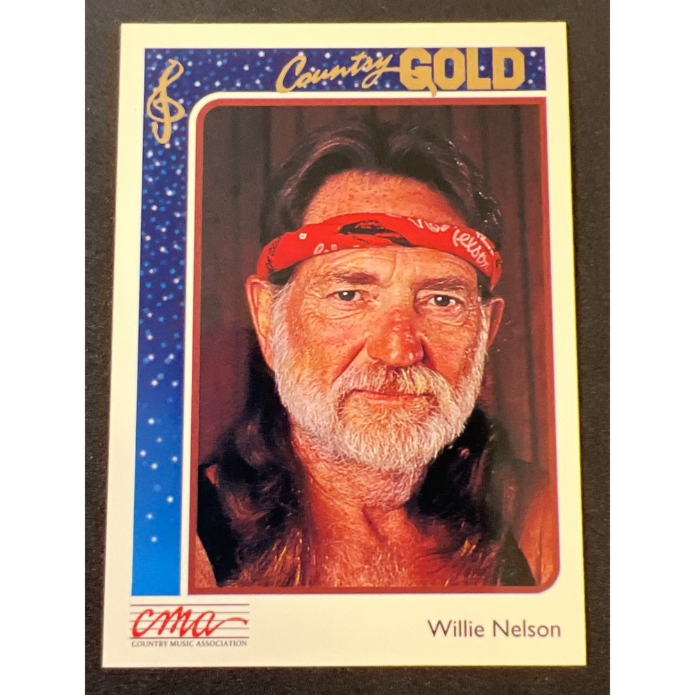 Willie Nelson 1992 Sterling Cards CMA Country Gold #34 Trading Card Gold